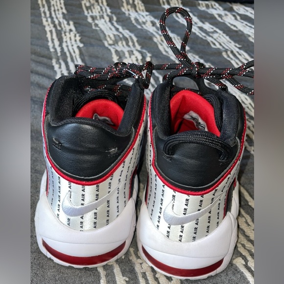 Nike Air Uptempo Pinstripe Black/Red/white Men 8.5 - Picture 5 of 5